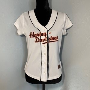 Harley Davidson Button Up Jersey Shirt